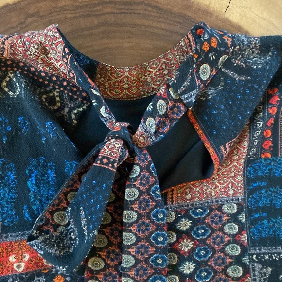 Wrangler Patchwork Sleeveless Mini Dress/ Size small - Picture 6 of 6